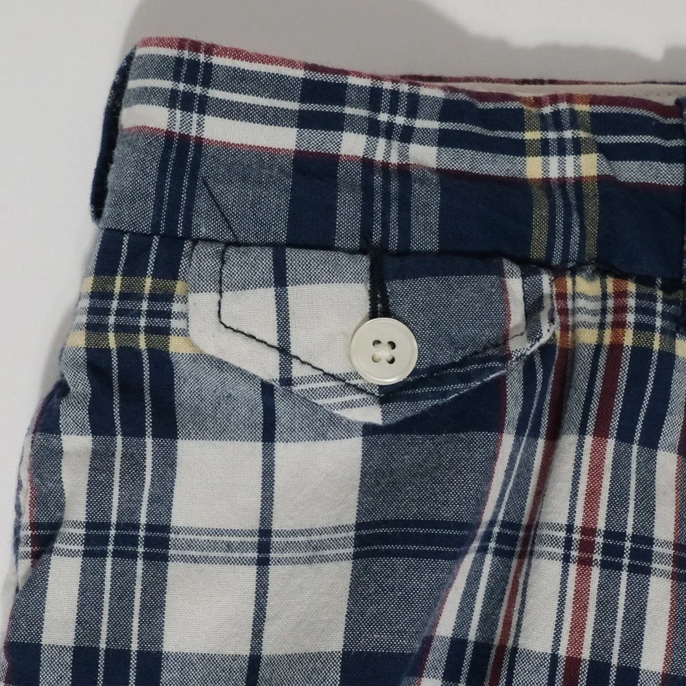 Vintage Polo Ralph Lauren Shorts Mens 36 Plaid Cotton 10